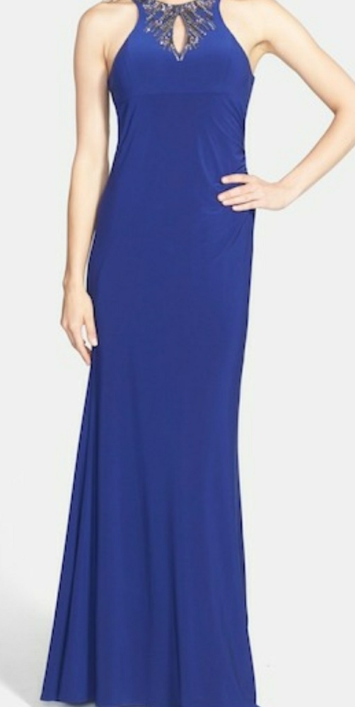 Blue Floor Length Formal ( Prom ) Dress size 4